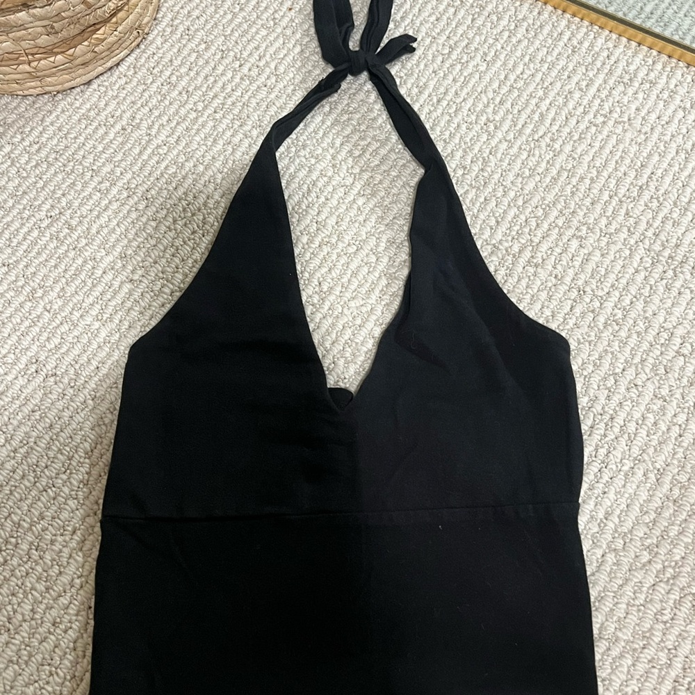 Hollister Black Halter Tank Top
